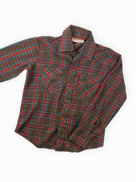 VINTAGE SEARS WESTERN SNAP SHIRT - 8