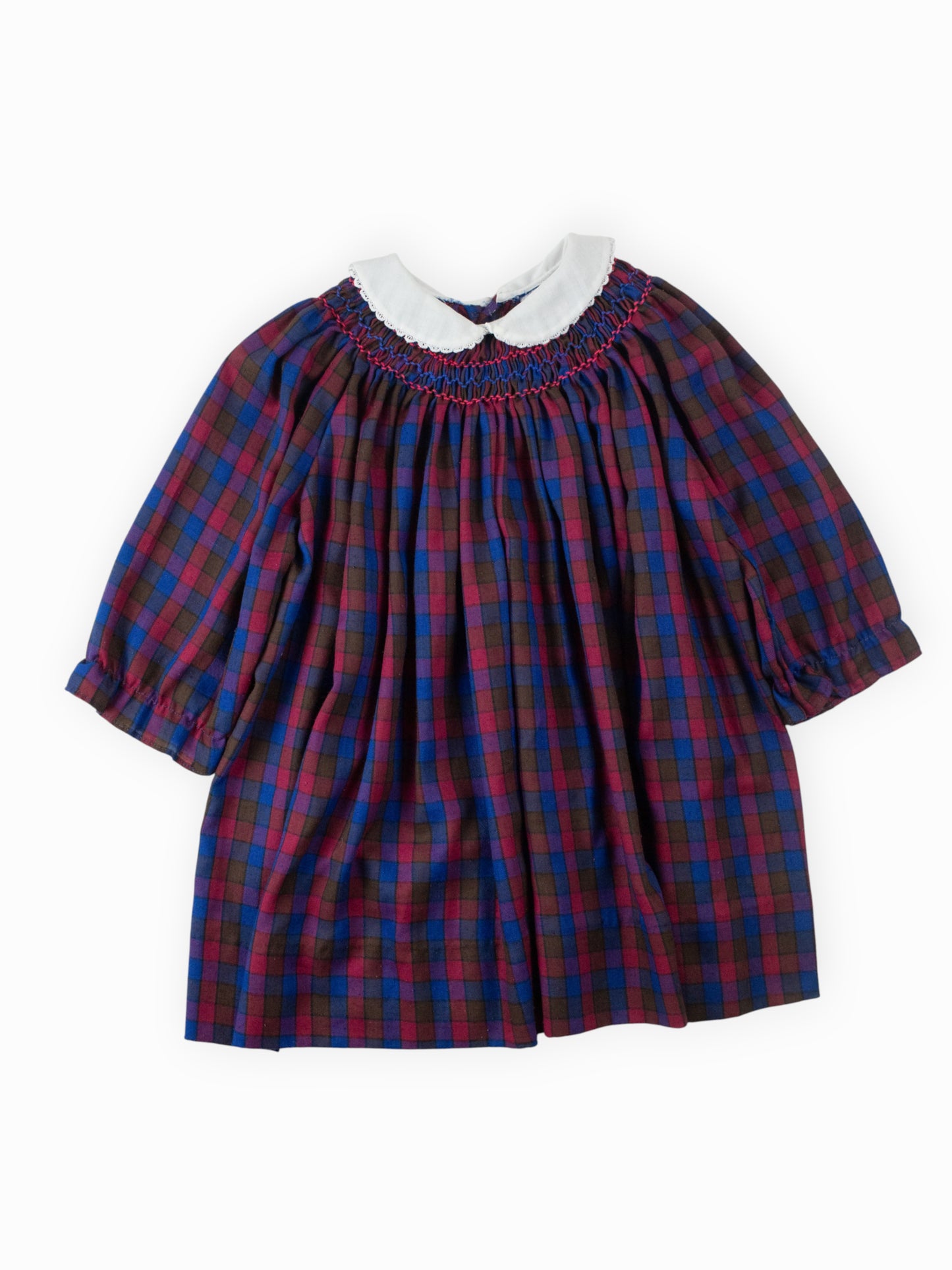 VINTAGE SMOCKERY HOLIDAY DRESS - 4T