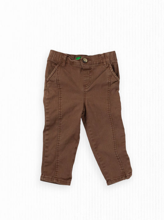 BROWN WORK PANTS - 18M