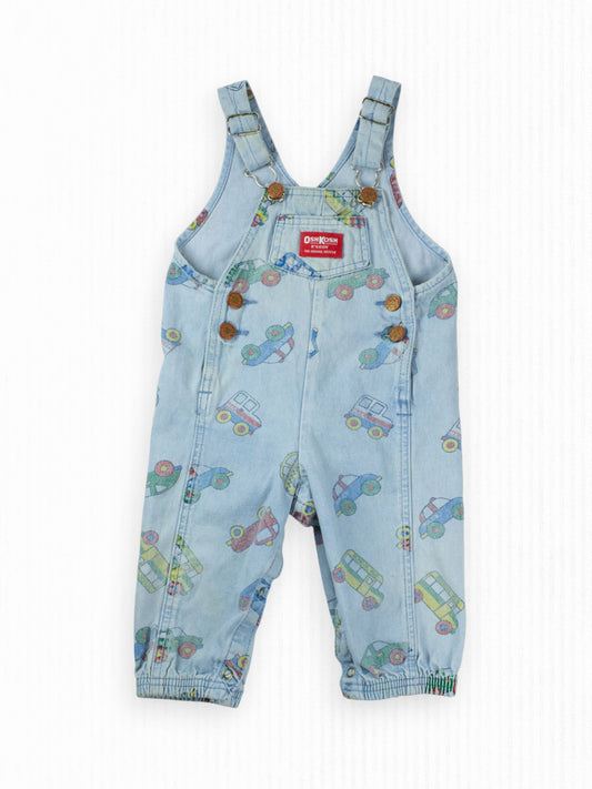 VINTAGE VEHICLE OSH KOSH OVERALLS - 18M