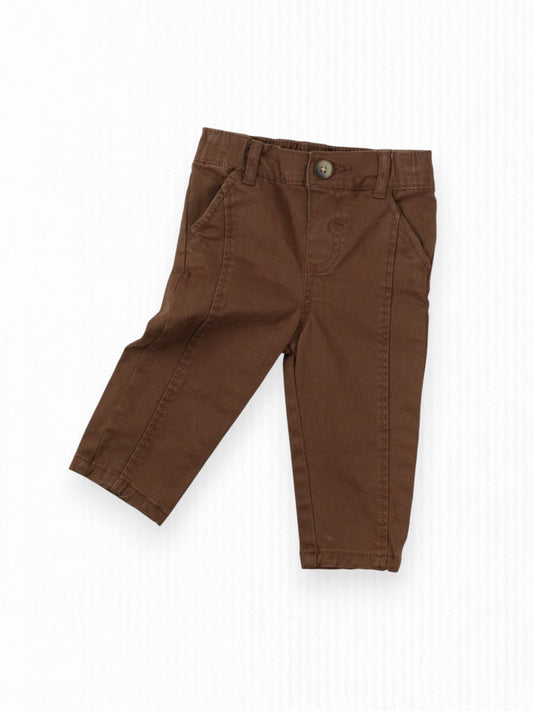 BROWN WORK PANTS - 6M