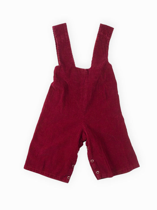 VINTAGE RED OVERALLS - 24M