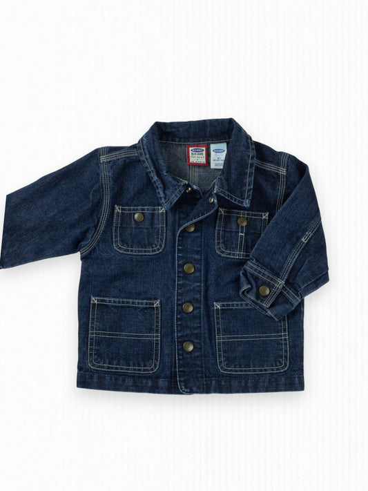 DARK DENIM WORK JACKET - 2T