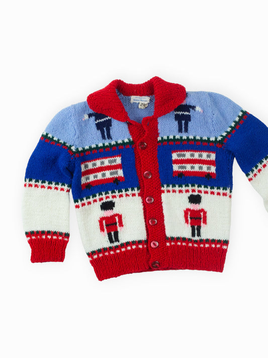 VINTAGE KNIT NUTCRACKER SWEATER - 2T
