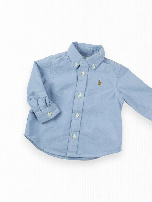 RALPH LAUREN BUTTON-UP - 6M