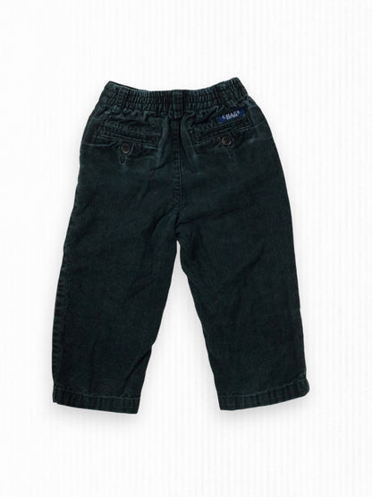 BLACK CORDUROY PANTS - 24M