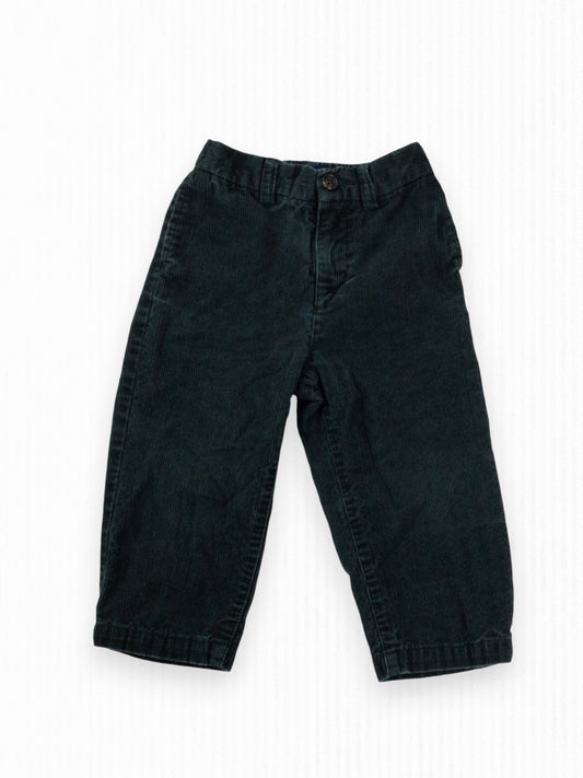 BLACK CORDUROY PANTS - 24M