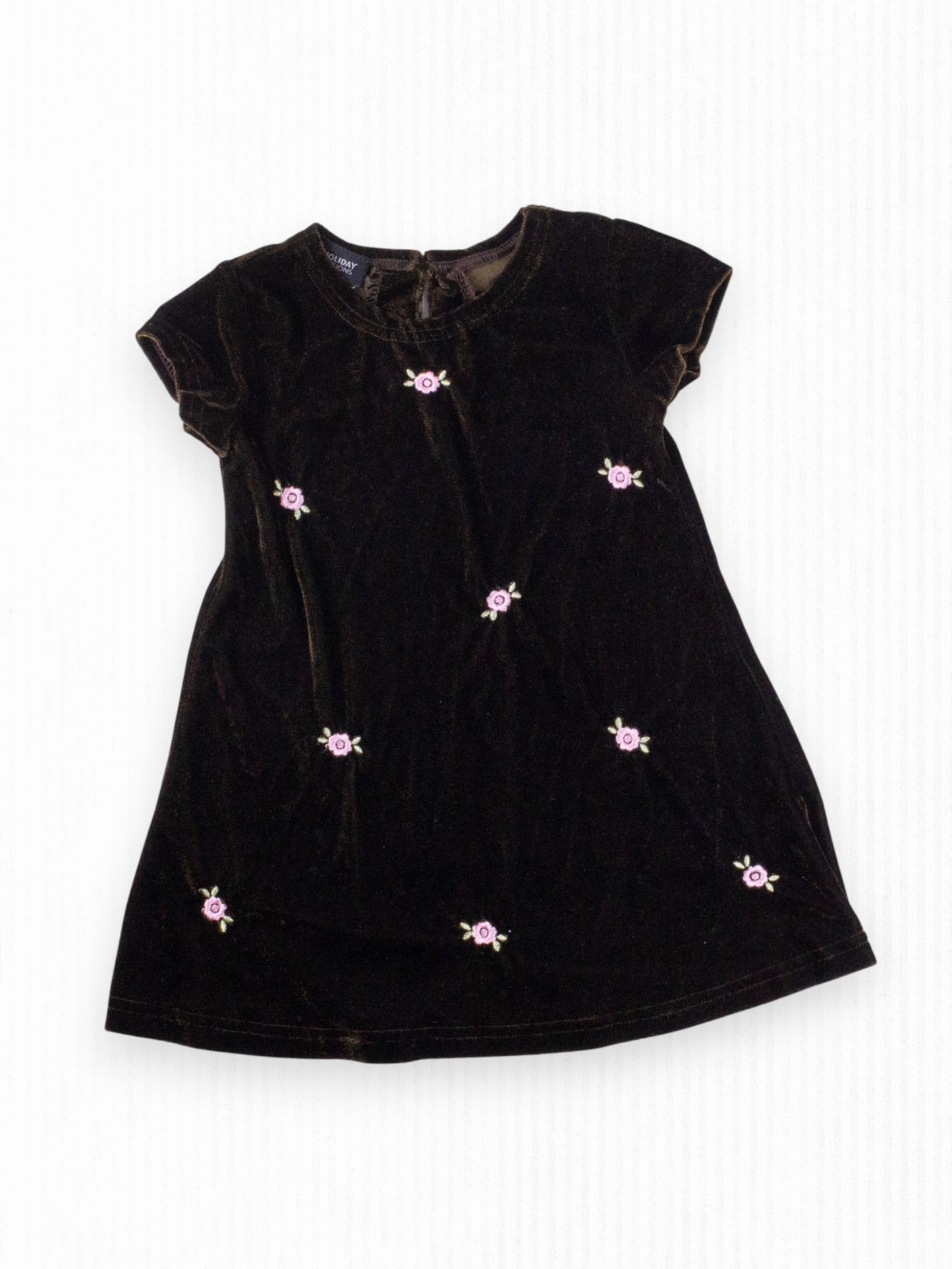 BROWN VELVET DRESS - 24M
