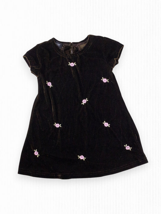 BROWN VELVET DRESS - 24M