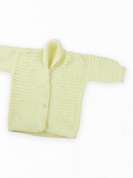 VINTAGE SOFT YELLOW SWEATER - 12M