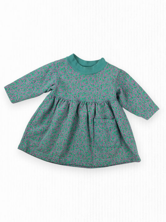 VINTAGE FLORAL SWEATER DRESS - 12M