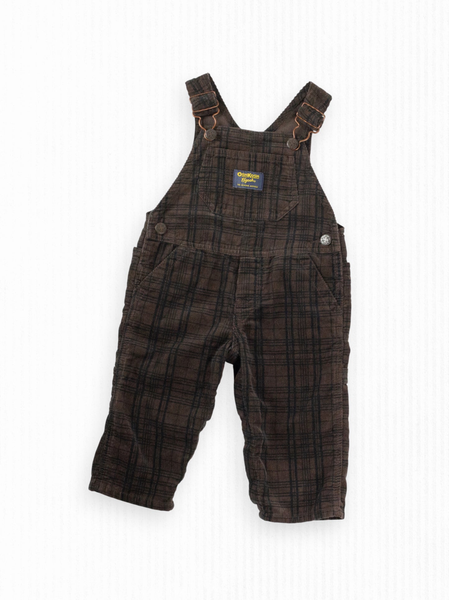 BROWN OSH KOSH OVERALLS - 9M