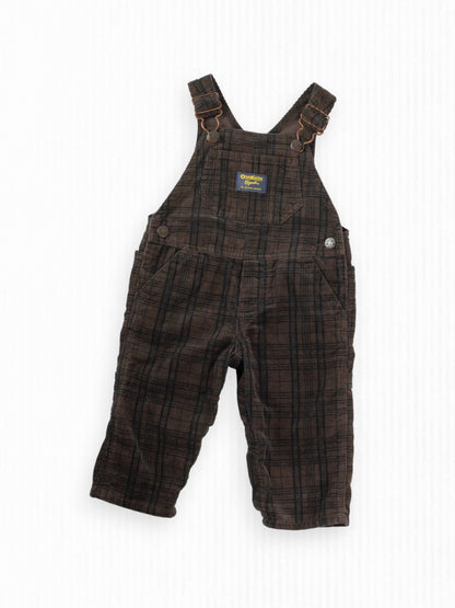 BROWN OSH KOSH OVERALLS - 9M
