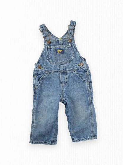 VINTAGE DENIM OSH KOSH OVERALLS - 9M