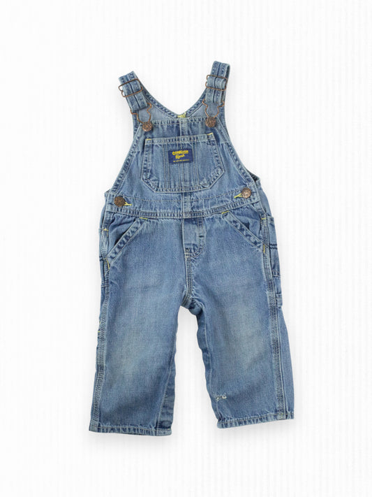 VINTAGE DENIM OSH KOSH OVERALLS - 9M