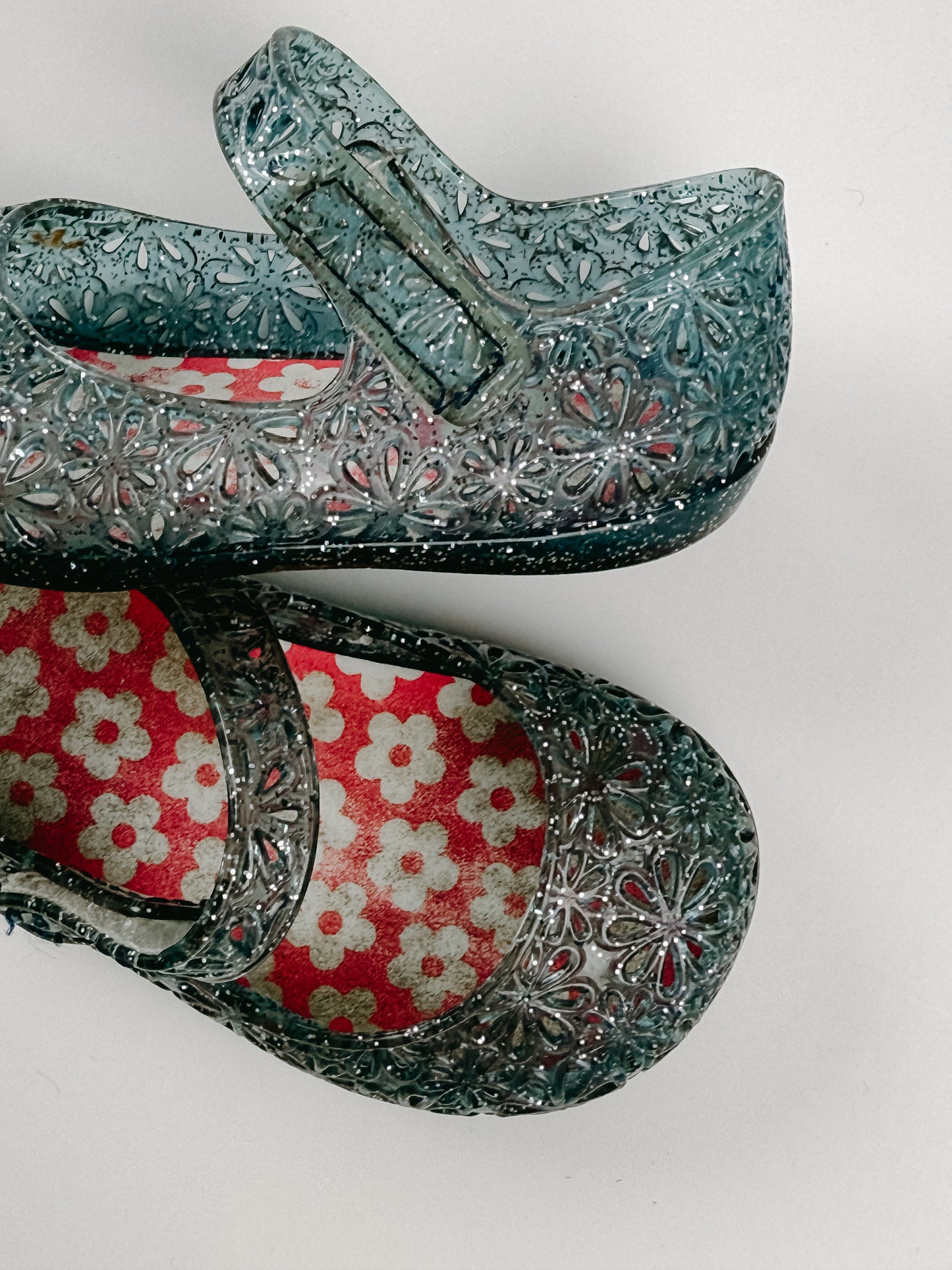 BLUE GLITTER JELLIES - 2C