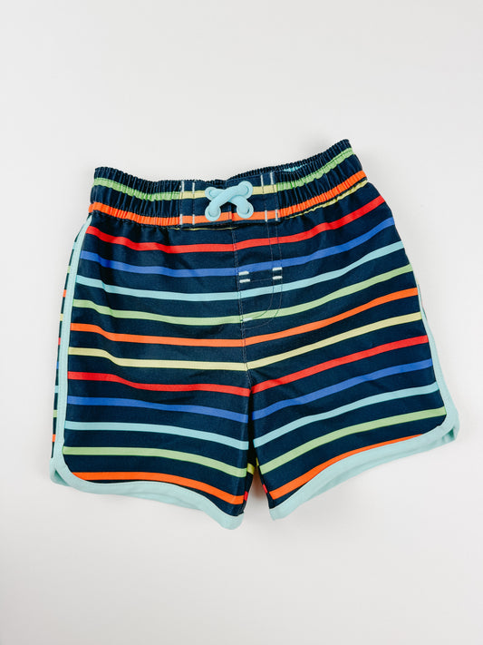 RAINBOW STRIPE SWIM SHORTS - 9M