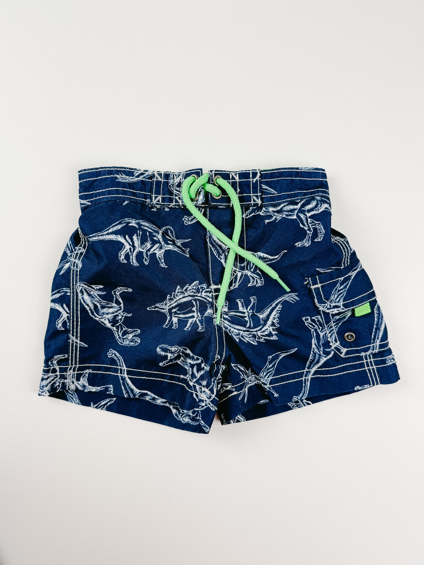 BLUE DINO SWIM SHORTS - 9M